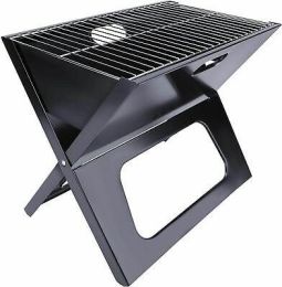 YSSOA 20' Portable Grill Charcoal Barbecue Grill, Folding Notebook Shape,